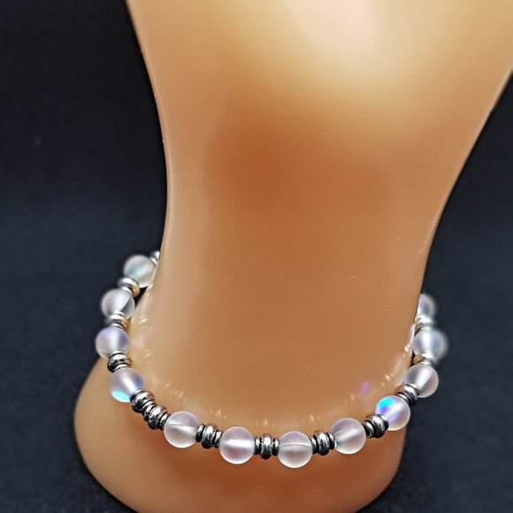 Mermaid Glass Opal Aurora Bracelet Stretch - Picture 2 of 2